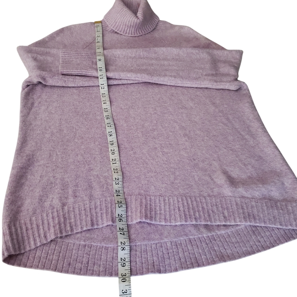 J.CREW Lavender Alpaca/ Wool Blend‎ High-Low Turtle Neck Sweater Women’s Large - Picture 10 of 14